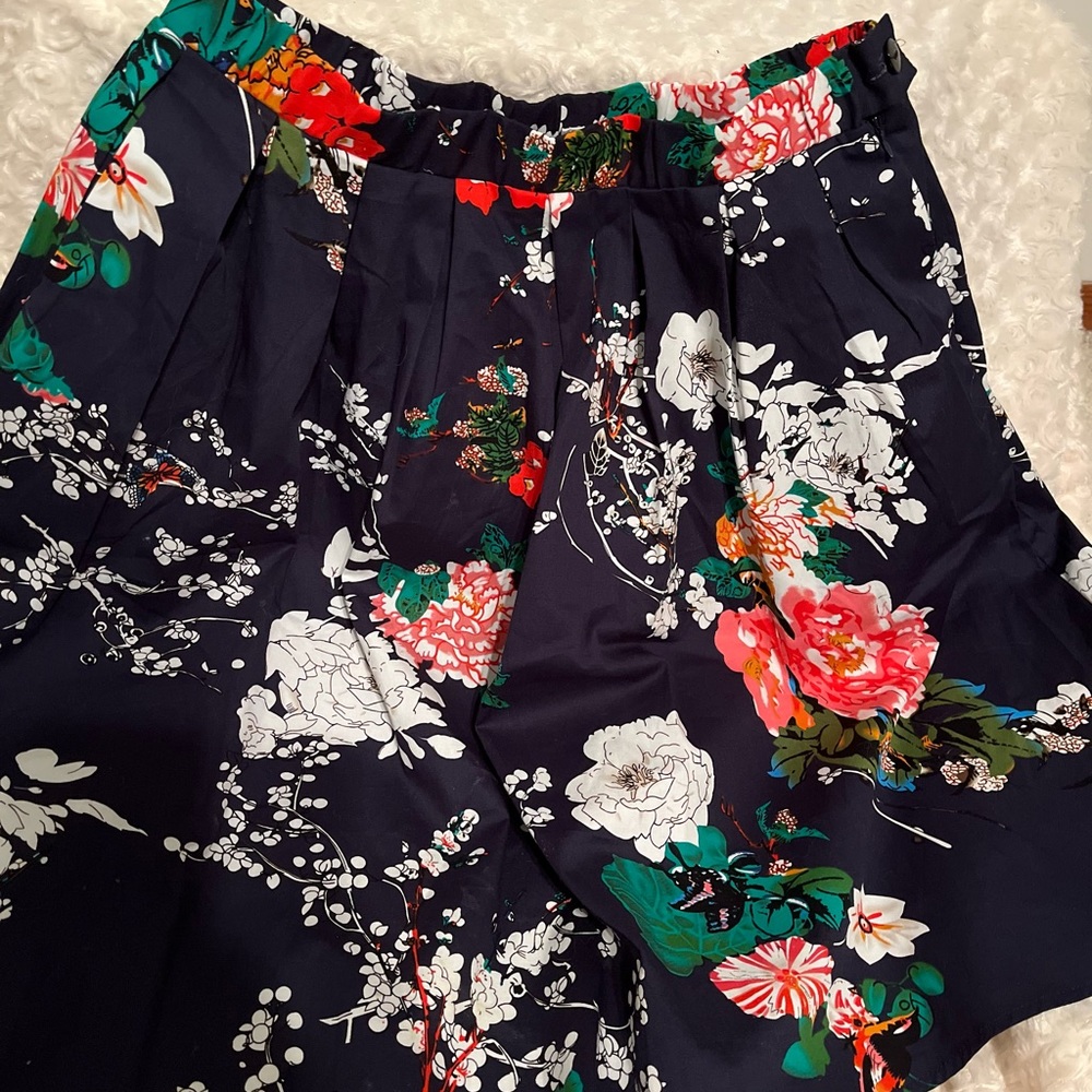 VINTAGE FLORAL PRINT GARDEN PARTY SKIRT - Picture 10 of 11
